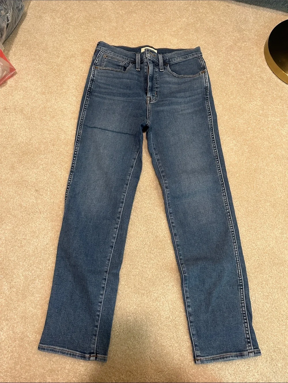 Madewell Women's Straight-Leg Jeans in Medium Blue Wash